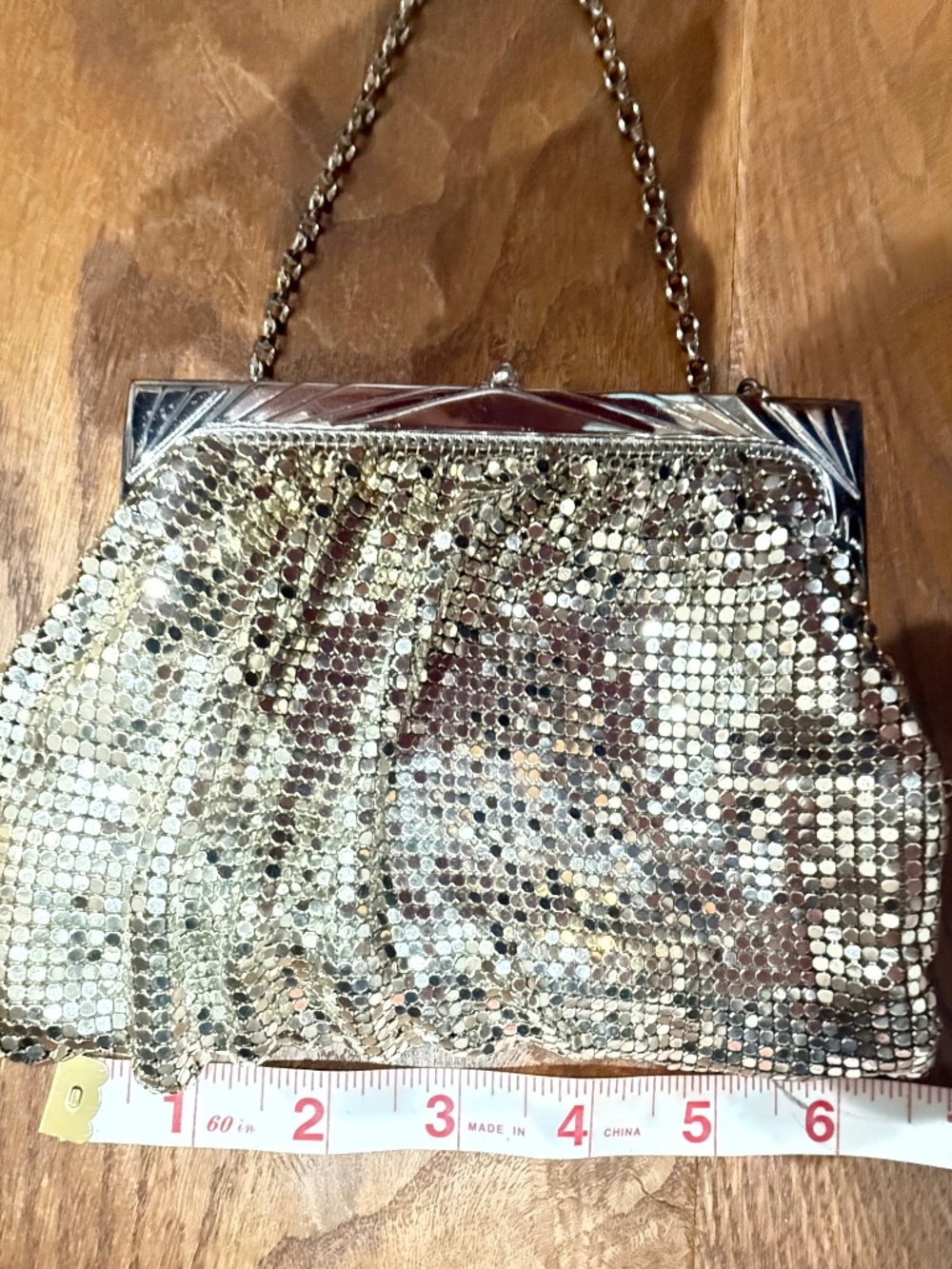 WRISTLET, WHITING AND DAVIS silver METAL MESH